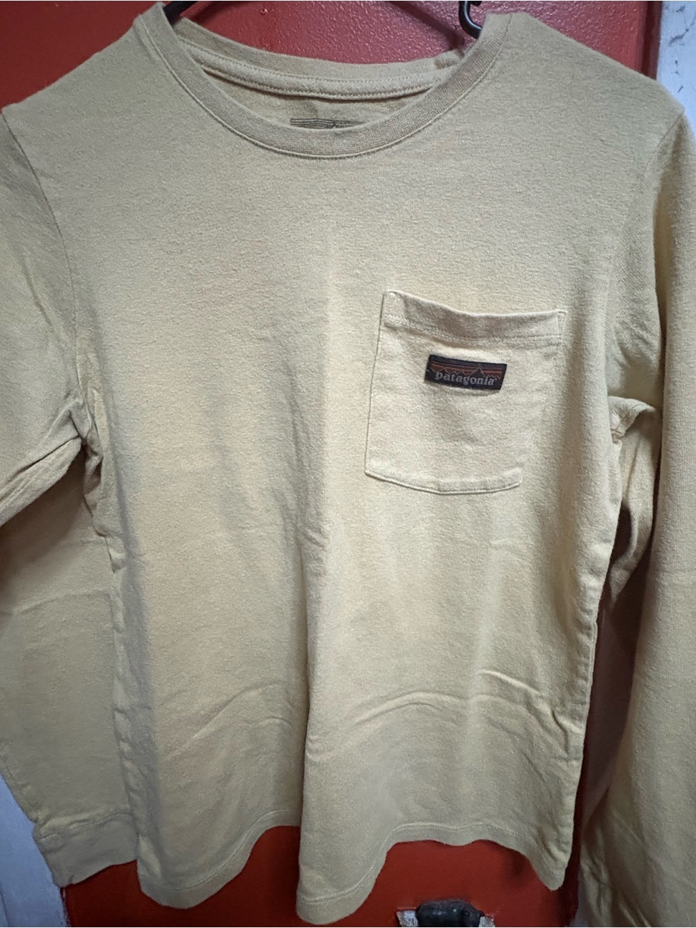 Patagonia Long-Sleeve Pocket Crew Shirt - Light Yellow